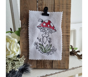 Stickdatei - Pilz Fäulein 2